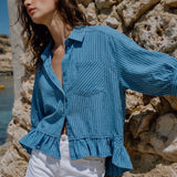 *LEE ANNA STRIPED TOP 8162