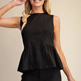 *SHARI PEPLUM TOP 8488