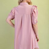 RESSA DRESS 1246 MAUVE
