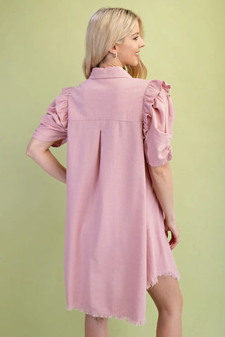 RESSA DRESS 1246 MAUVE