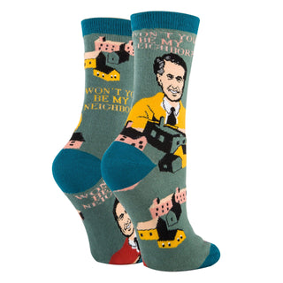 Be My Neighbor | Women's Mr Roger Cotton Crew Funny Socks