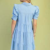 KAIA DRESS 1448 LT BLUE