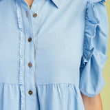 KAIA DRESS 1448 LT BLUE