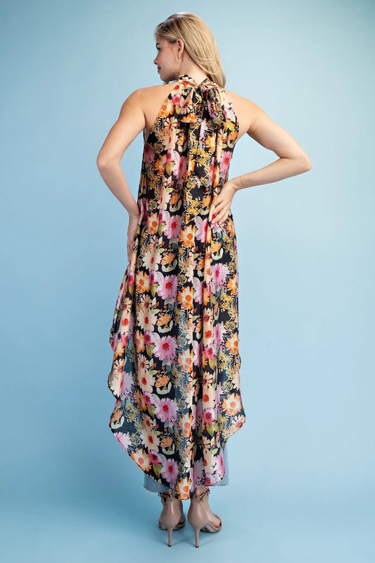 BLACK HALTER TOP 1128