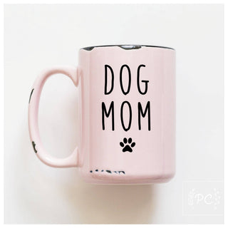Dog Mom | Ceramic Mug: Pink