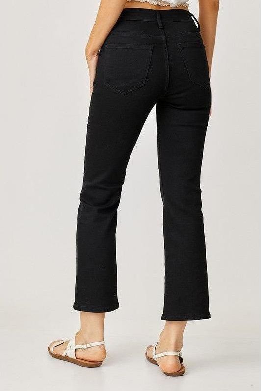 RISEN MID-RISE ANKLE BOOT CUT JEANS 5331
