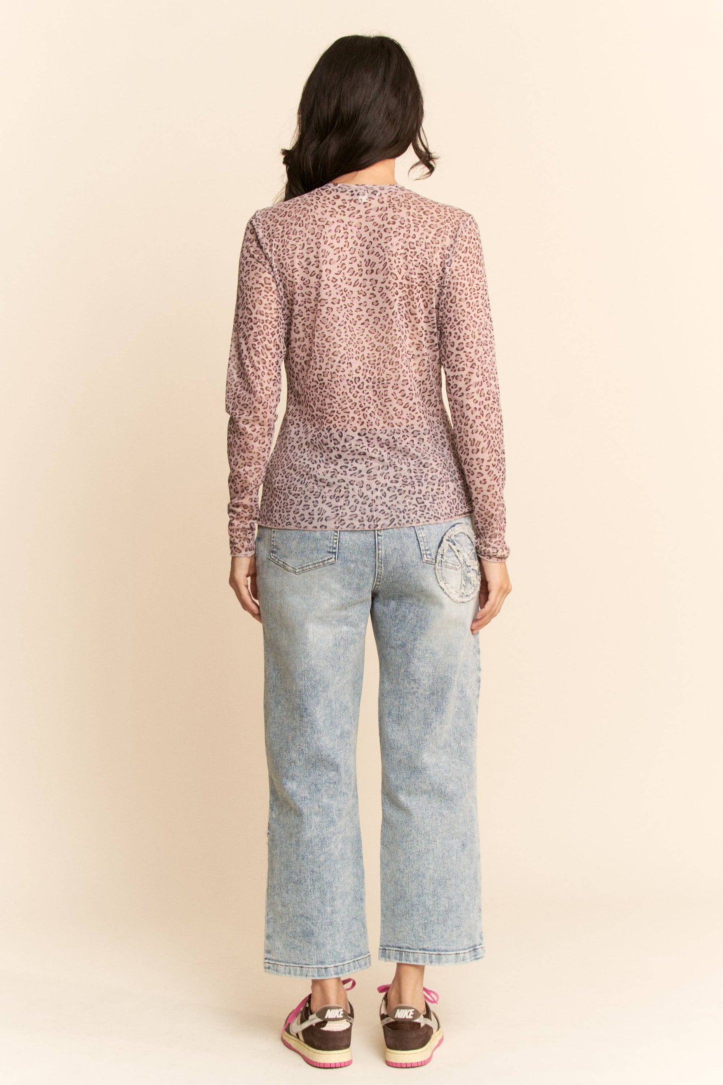 LEOPARD MESH TOP 50007