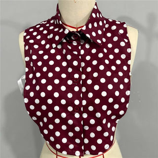 Detachable Pearl Shirt Collar: White/ One Size