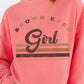 BROWN EYED GIRL SWEATSHIRTS: CORAL
