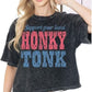 HONKY TONK cropped GREY TEE 1570