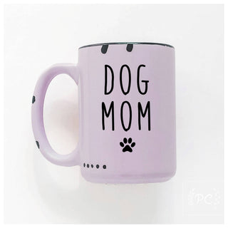 Dog Mom | Ceramic Mug: Pink