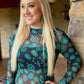 MESH TURQ CONCHO TOP