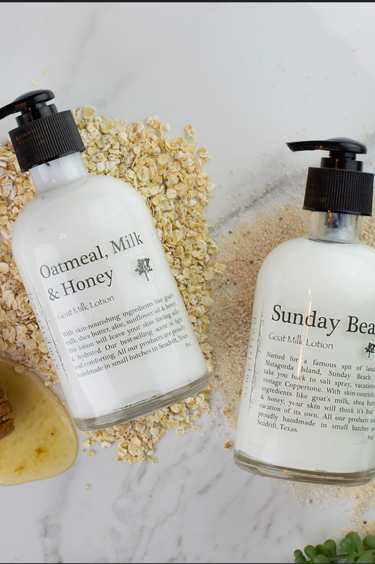 8oz Goat Milk Lotion: White Tea