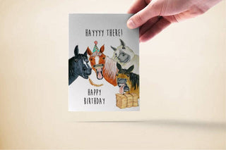 Horse Friends Puns - Funny Birthday Card