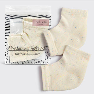 Kit-sch moisturizing heel socks with packaging on a white background