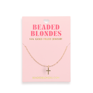 BEADED BLONDE TEXAS & CROSS JEWELRY