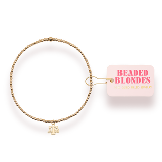 BEADED BLONDE COLLEGE JEWELRY
