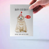 Samoyed Dog Year - Funny Birthday Card