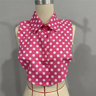 Detachable Pearl Shirt Collar: White/ One Size