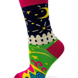 Midnight Toker Women's Novelty Crew Socks