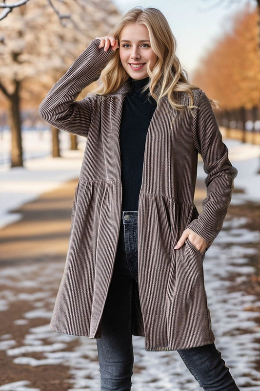 RIBBED CARDIGAN 5007