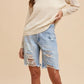 FRAY DENIM SHORTS 6188