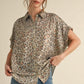 LEOPARD TOP in TAUPE 8384