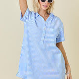 BLue striped dress
