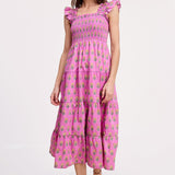 UTAHNA SMOCKED DRESS