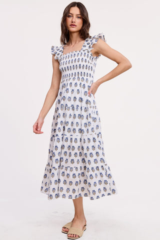 UTAHNA SMOCKED DRESS