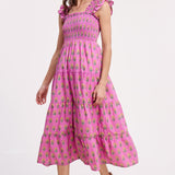 UTAHNA SMOCKED DRESS