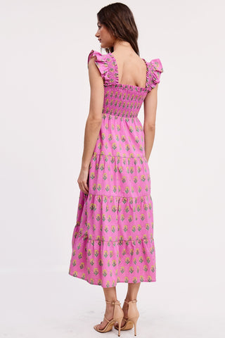 UTAHNA SMOCKED DRESS