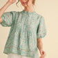 SEA GREEN TOP 14545
