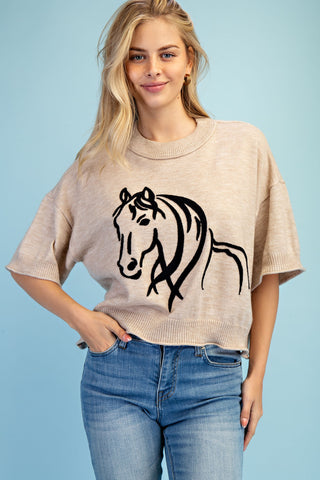 AMARI HORSE SWEATER 1328