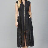 BLACK LACE DRESS 34114
