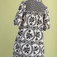BLACK PRINT DRESS 1468