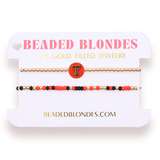 BEADED BLONDE COLLEGE JEWELRY
