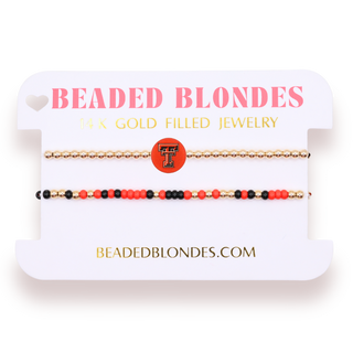 BEADED BLONDE COLLEGE JEWELRY