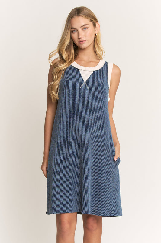 X INDIGO DRESS 6909