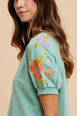 BUBBLE SLEEVE TOP 2569
