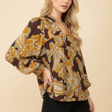 *DALLAS FLORAL TOP 20032