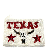 Texas Seed Bead Coin Purse