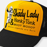 THE SHADY LADY HONKY TONK HATS: Hot Pink-Black