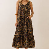 *LARA LEOPARD DRESS 19563
