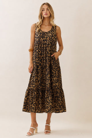 LARA LEOPARD DRESS 19563