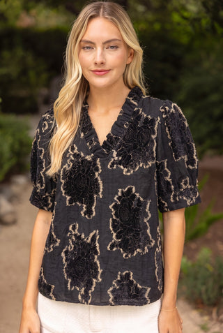 BRYNN TEXTURED TOP 37085