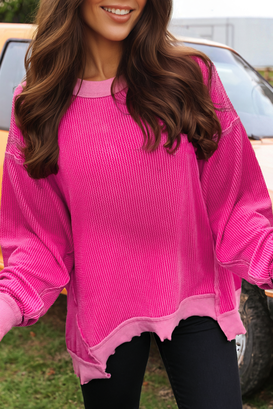 Twisted Rib Top: PINK