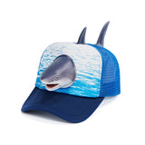 Shark Trucker Hat Base Cap Mesh Back