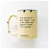 I’m Actually Not Funny, I’m Just Mean And People Think I'M Joking | Ceramic Mug: Purple