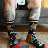 Papa Bear | Men's Funny Cotton Crew Dress Socks